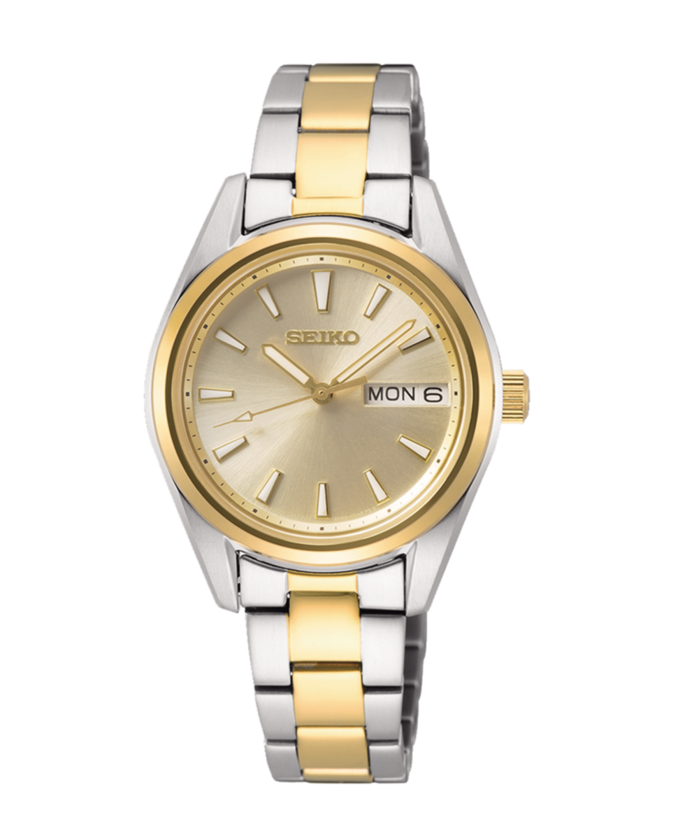 SEIKO NEO CLASSIC CUARZO DOBLE PEQUEÑO BICOLOR