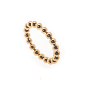 anillo bolas brillo xl kado dorado