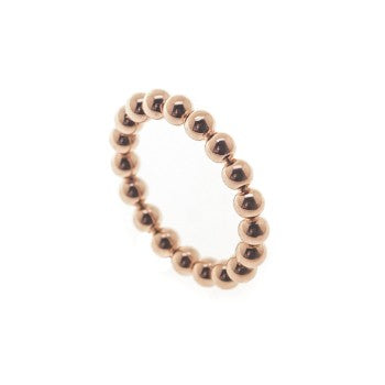 anillo bolas brillo xl kado rosa