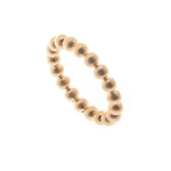 anillo bolas mate xl kado dorado