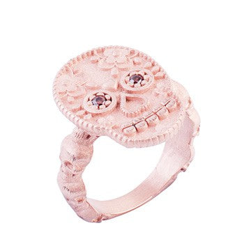 ANILLO RAIVE CALAVERA MEX ROSA