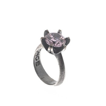 anillo claw rosa