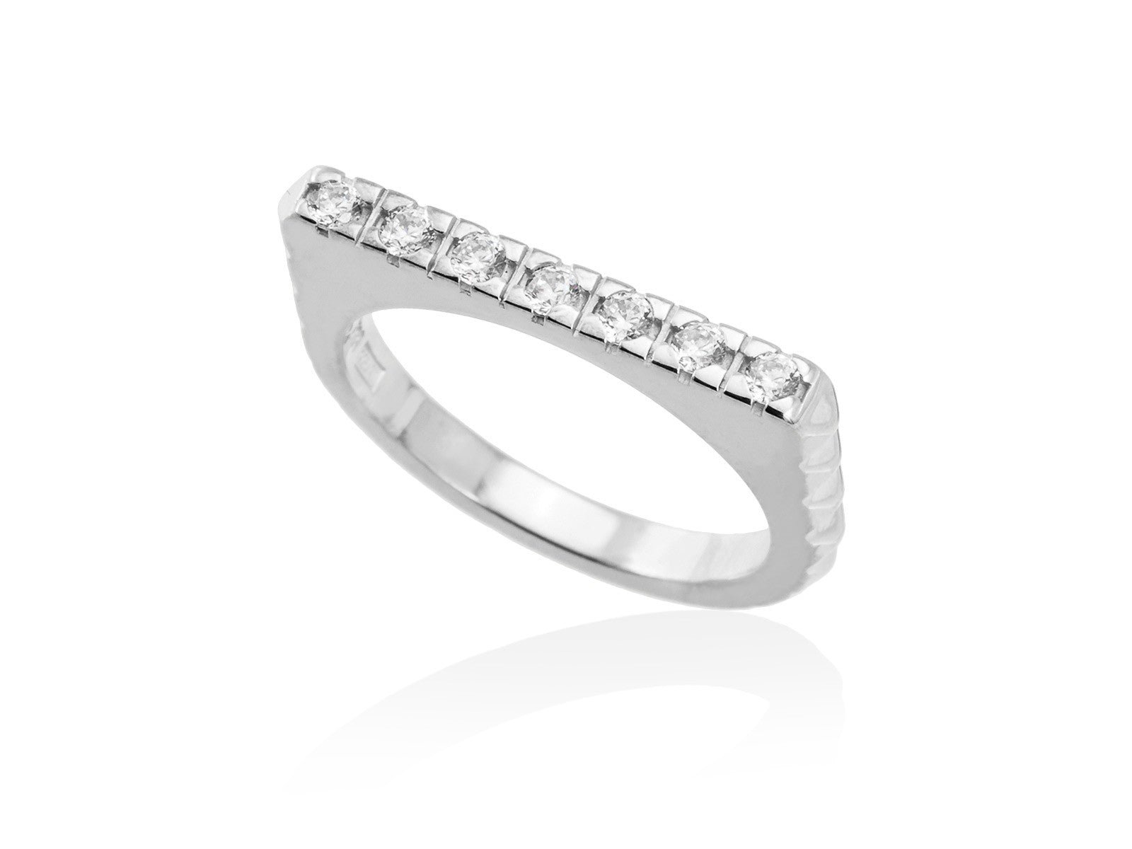 ANILLO CUADRADO PLATA