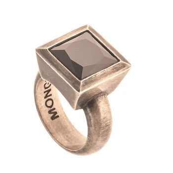 ANILLO SQUARE NEGRO