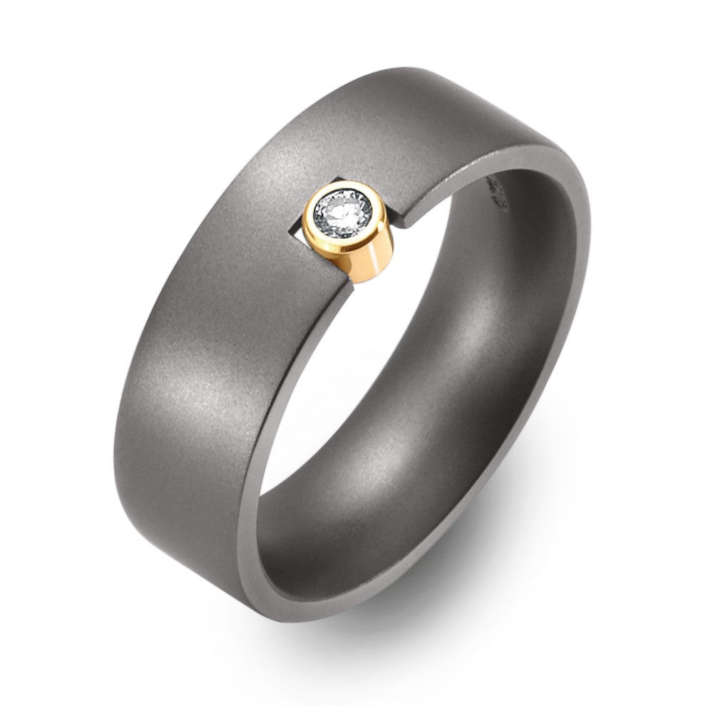 ANILLO TF TITANIO ORO DETALLES