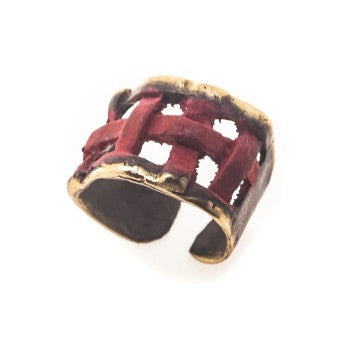 anillo ventana al mar rojo marron fili plaza