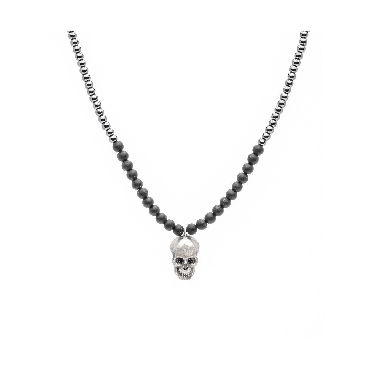 colgante raive calavera obsidiana
