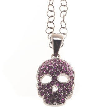 COLGANTE SKULL ROSA