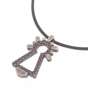 COLGANTE VIRGEN CIRCONITAS MORADAS