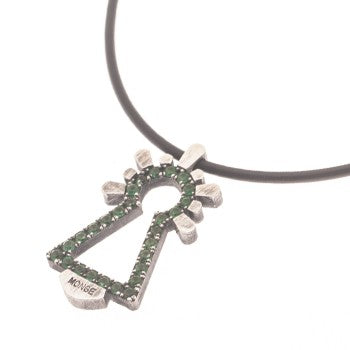 COLGANTE VIRGEN CIRCONITAS VERDES