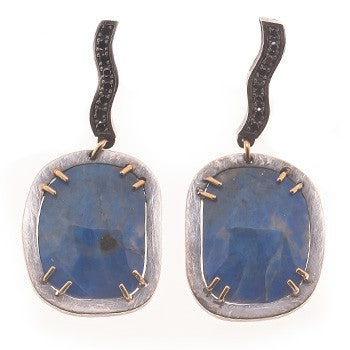 PENDIENTE AGATA AZUL