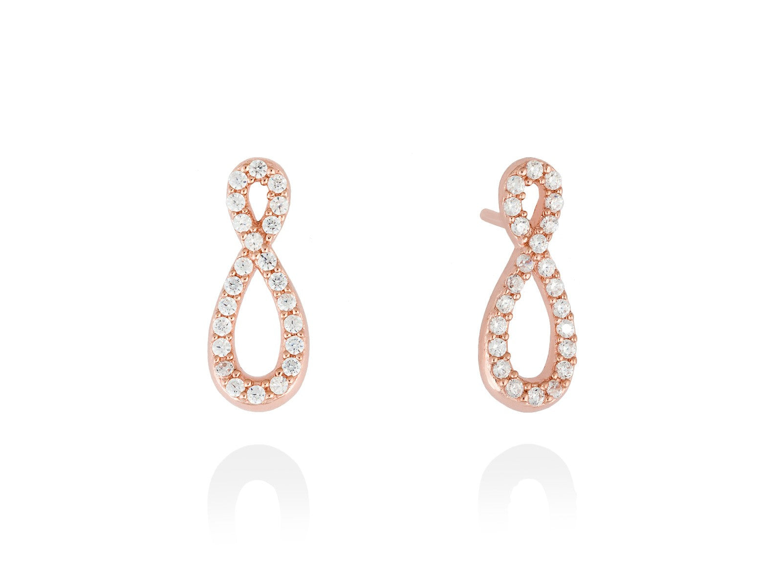 pendientes eight blanco