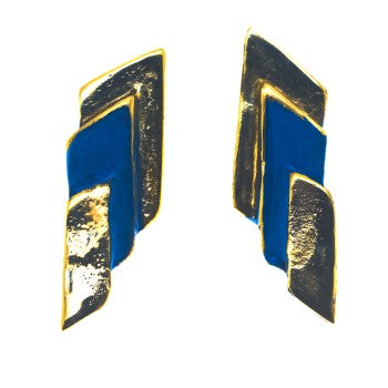 pendientes fili plaza bronce azul ii