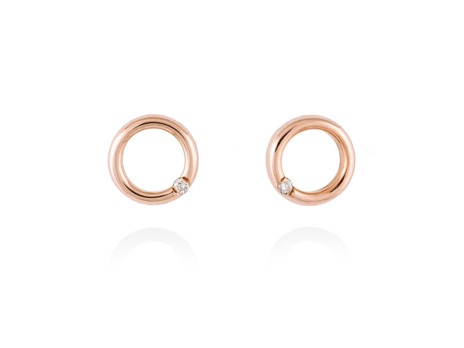 pendientes kimera aro rosa