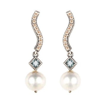 pendientes milos perla