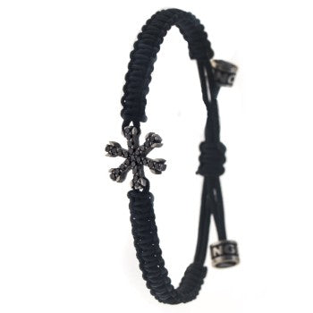 pulsera copo mini brillantes negros