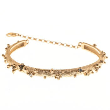 pulsera myadn dorada piedras