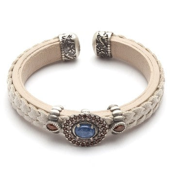 pulsera raive cianita cuero