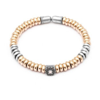 PULSERA RAIVE ORO ROSA OJO DE GATO