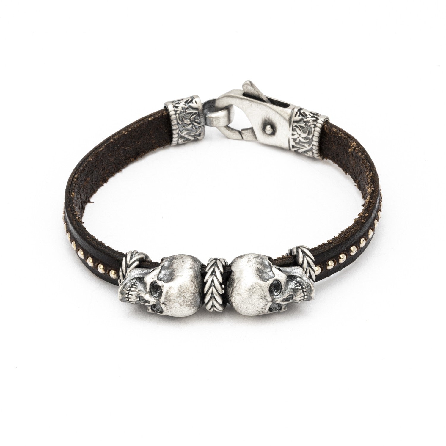 pulsera raive plata calavera espinela