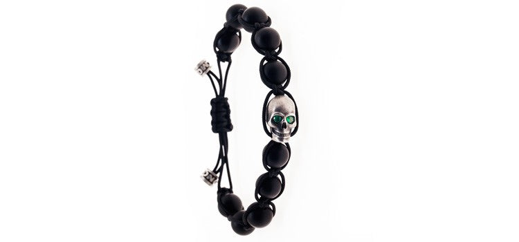 pulsera skull esmeralda balls