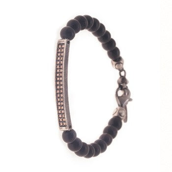 pulsera slave ebano & diamons m