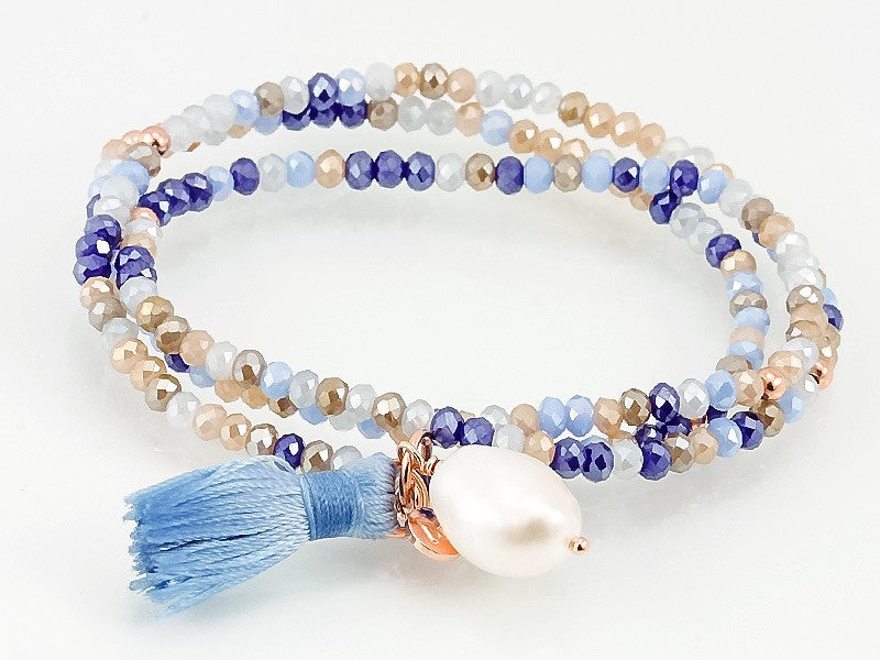 PULSERA ZEN AZUL PERLA