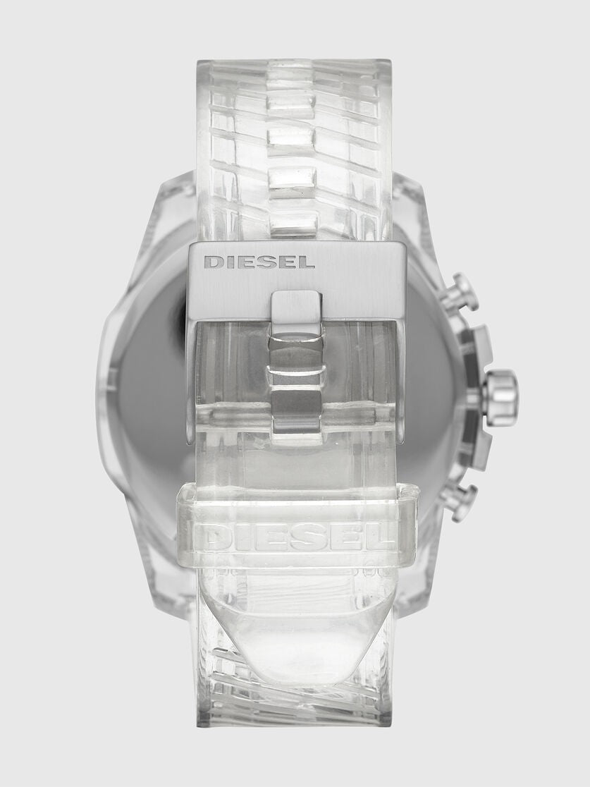 reloj diesel cronografo mega chief blanco