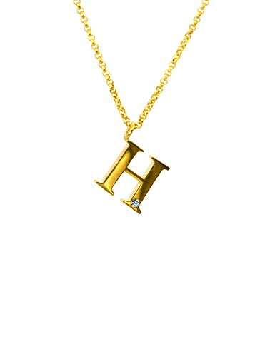 colgante mon petit letra h