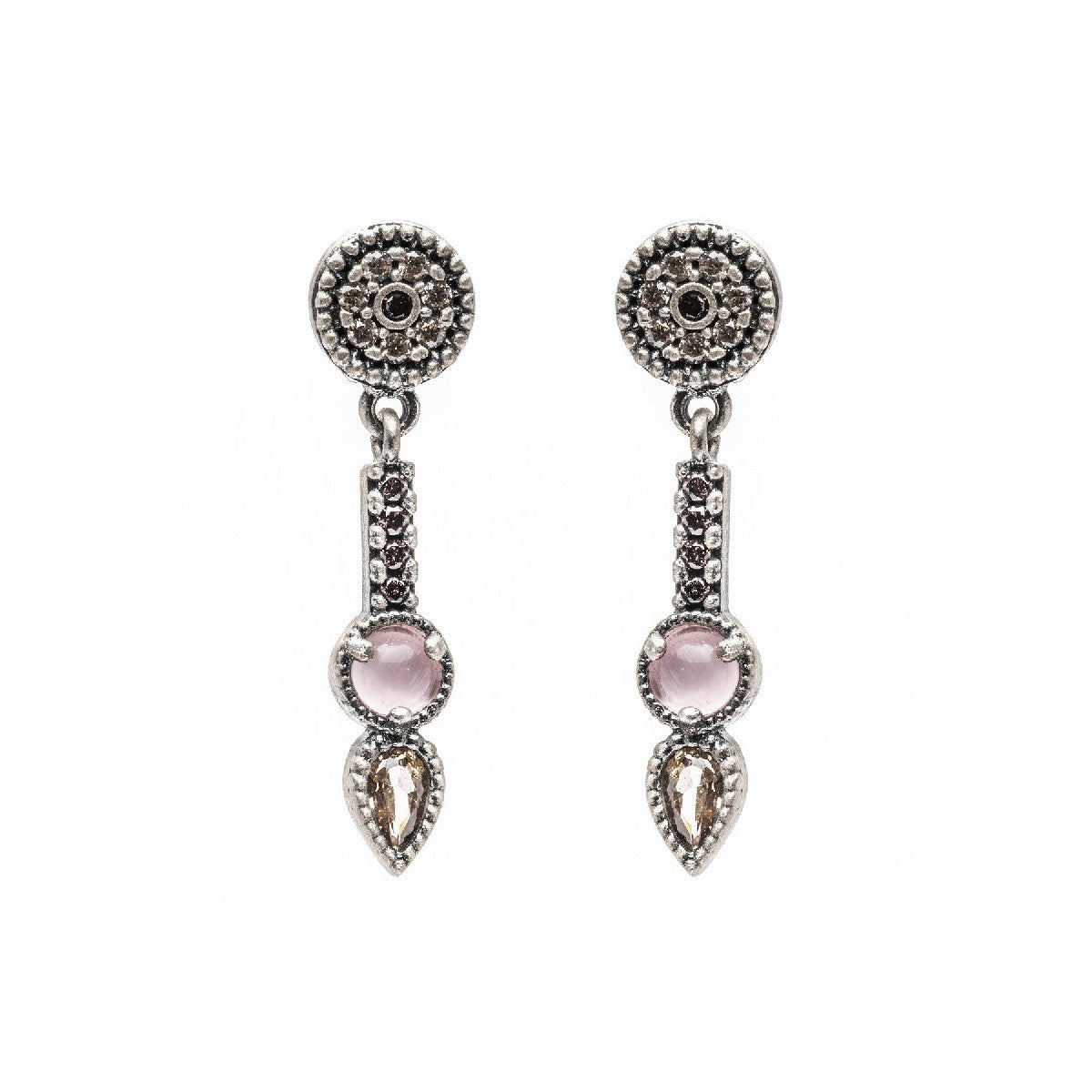 PENDIENTES RAIVE CANDLE ROSA