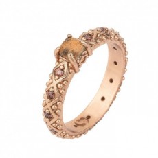 ANILLO SUNFIELD PLEIN ROSA