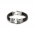 PULSERA CALAVERA OJOS NEGROS