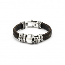 PULSERA CALAVERA OJOS NEGROS