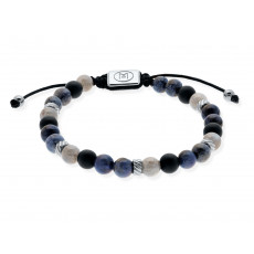 PULSERA MARINA ONIX DUMORTIERITA
