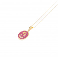 COLGANTE ESMALTE ROSA