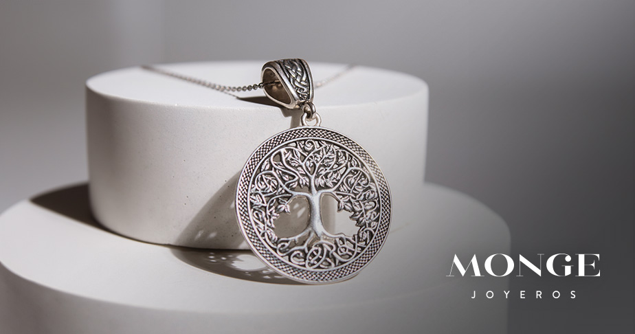 Colgante de plata del árbol de la vida