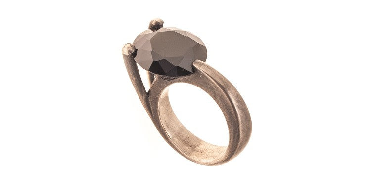 ANILLO SNAIL NEGRO