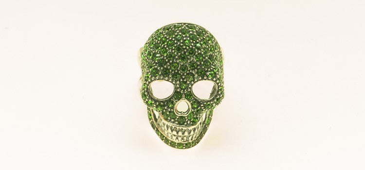 ANILLO SKULL VERDE