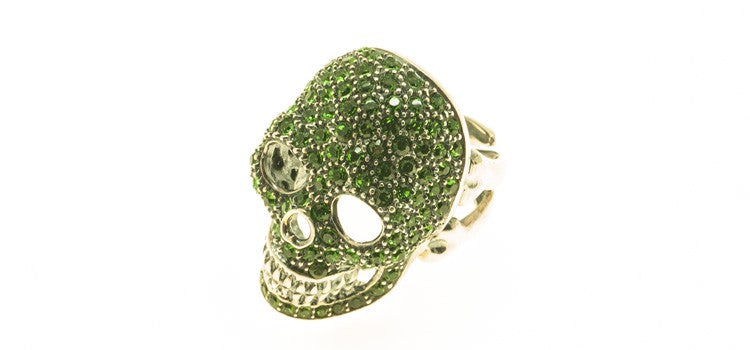 ANILLO SKULL VERDE