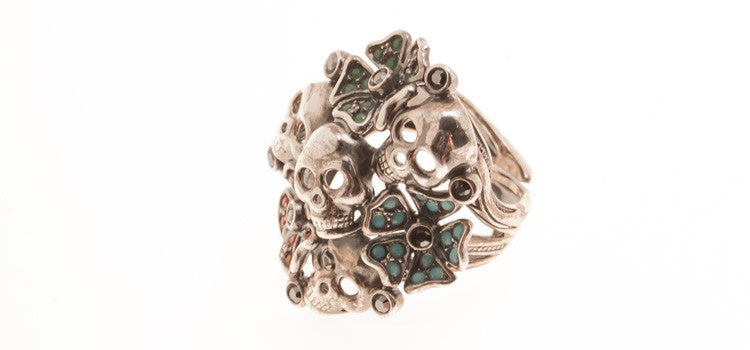 ANILLO DE PLATA CALAVERAS