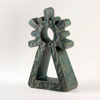 FIGURA VIRGEN XL VERDE