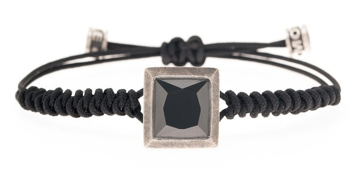 PULSERA SQUARE NEGRA