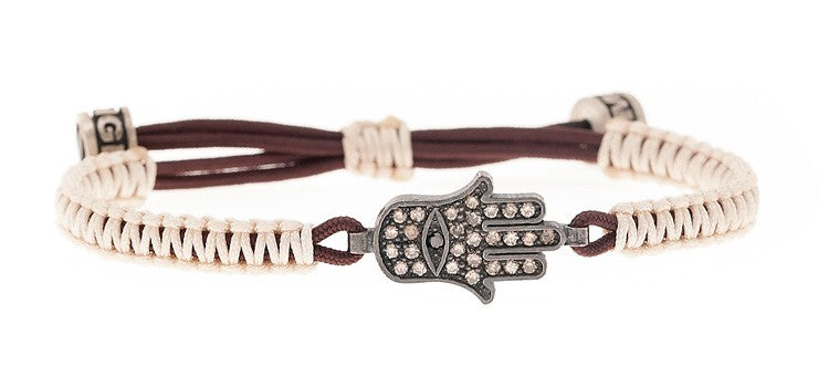 PULSERA MANO DE FATIMA BROWN