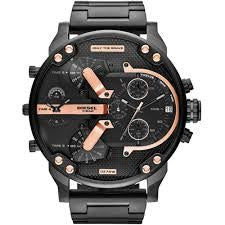 RELOJ DIESEL XXL NEGRO/ROSA