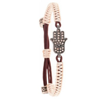 PULSERA MANO DE FATIMA BROWN