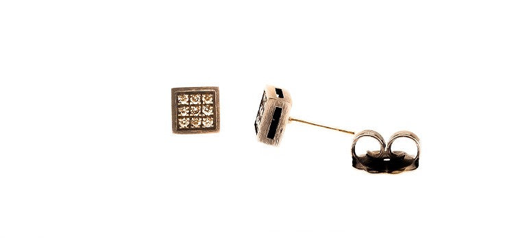 PENDIENTES BROWN CUBE