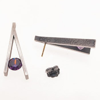 PENDIENTES PLANE MORADO