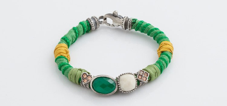 PULSERA RAIVE SEDA VERDE