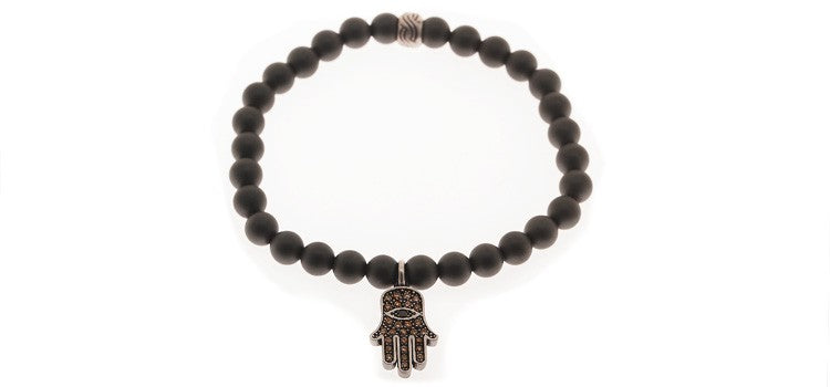 PULSERA MANO DE FATIMA HEMATITE