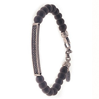 PULSERA SLAVE EBANO & DIAMONS B